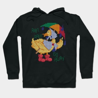 Rain Rain Go Away Duck Cross Stitch Hoodie